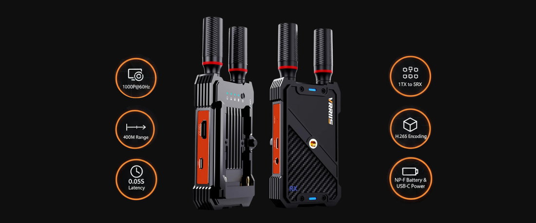 VRRIIS WL082U | 400m Wireless Transmitter With UVC For OBS Live Streaming