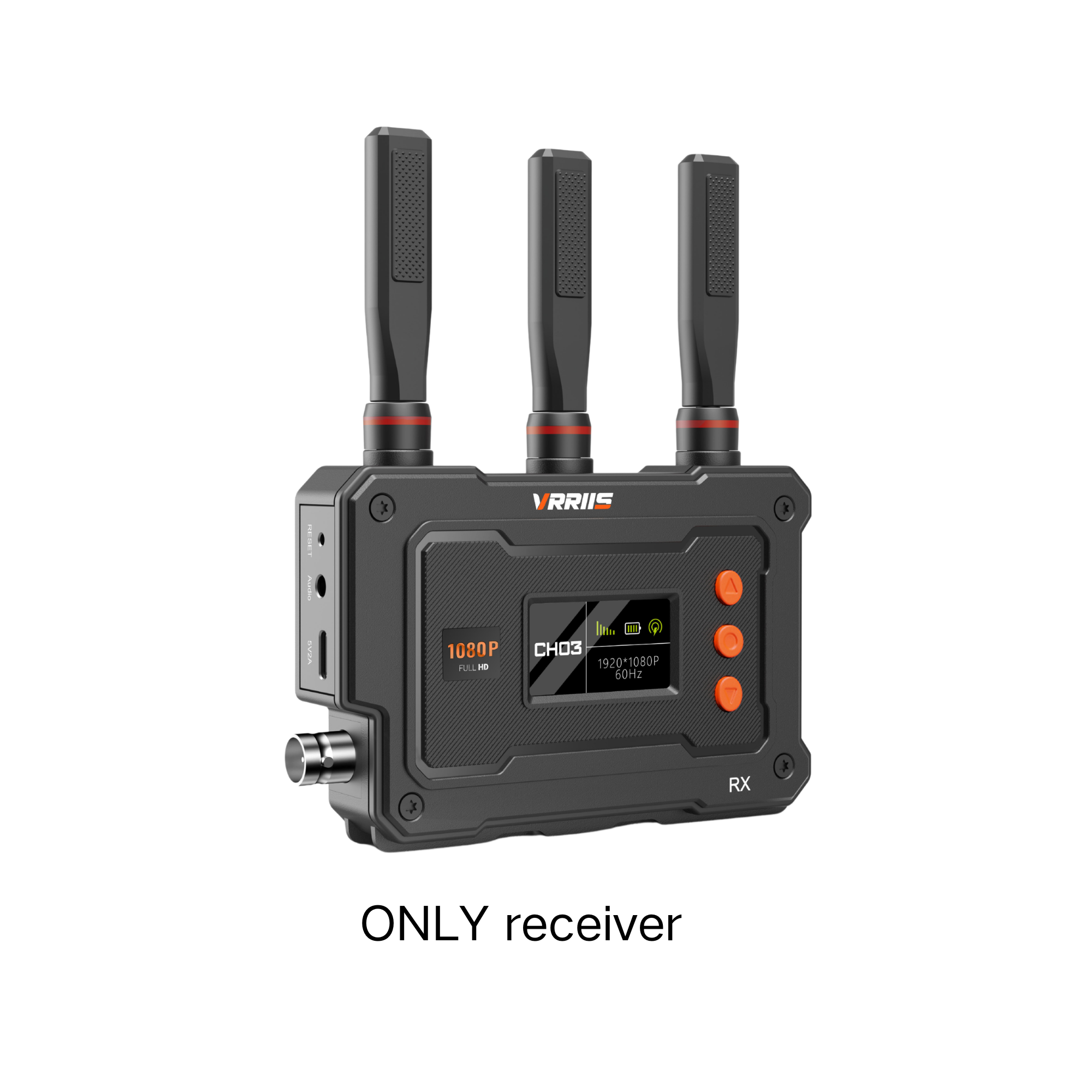 Transmissor sem fio VRRIIS WL070 II SDI para câmeras de bolso e ação - 500M, 1TX a 5RX