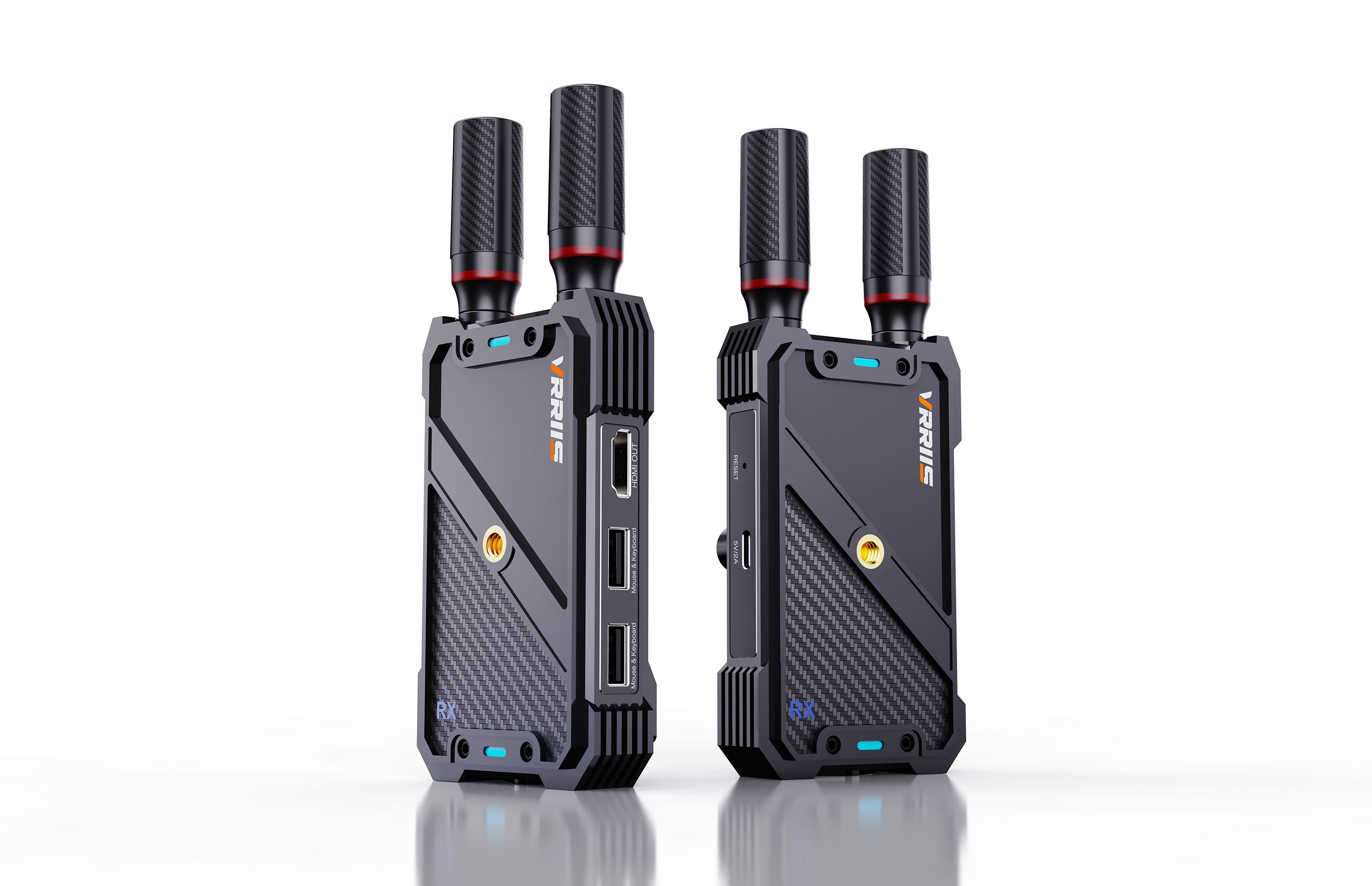 VRRIIS WL082K Wireless HDMI Transmitter Receiver with KVM — 1080P, 400M/1300FT, 1 TX to 5 RX