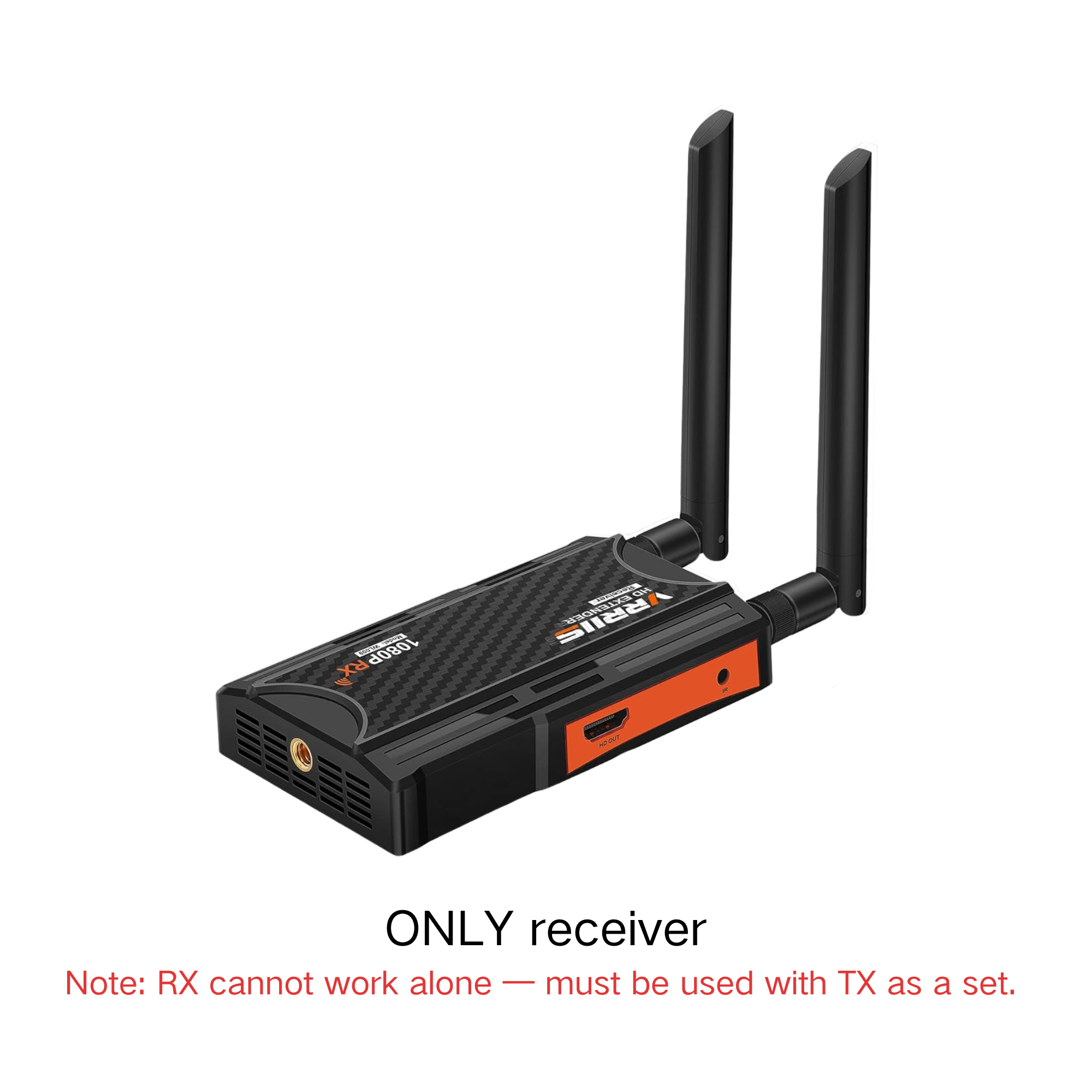 VRRIIS WL009 Wireless HDMI Transmitter & Receiver — 400M, 1080P, IR Remote, 3.5mm Audio