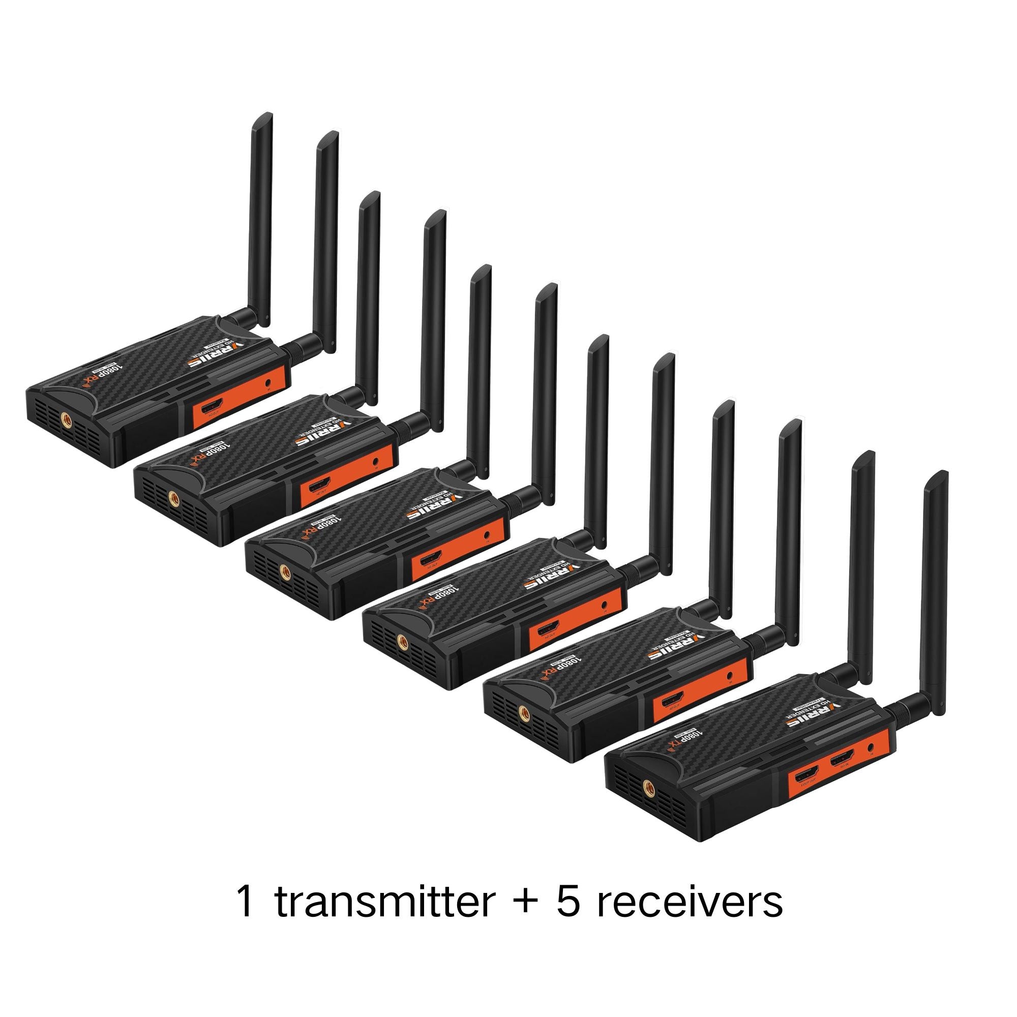 VRRIIS WL009 Wireless HDMI Transmitter & Receiver — 400M, 1080P, IR Remote, 3.5mm Audio