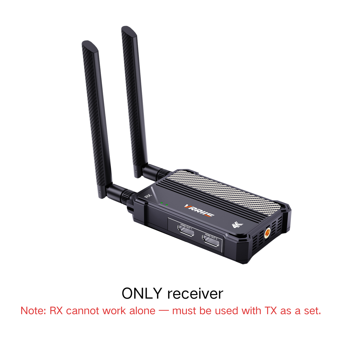 VRRIIS WL095P 4K Wireless HDMI Transmitter and Receiver — 1150FT/350M, 1 TX to 4 RX