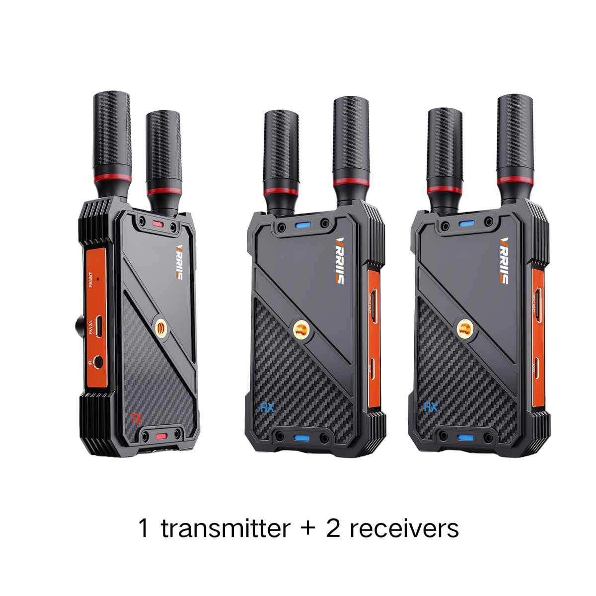 VRRIIS WL082U Wireless HDMI Transmitter & Receiver – 1080P@60Hz, 400M Range, 1TX to 5RX