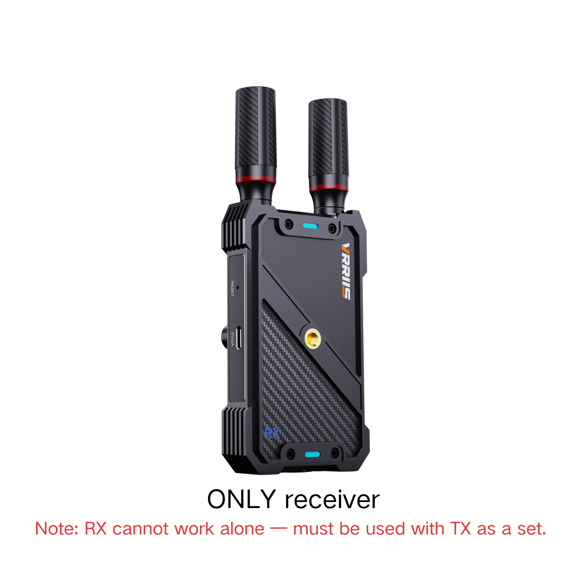 VRRIIS WL082K Wireless HDMI Transmitter Receiver with KVM — 1080P, 400M/1300FT, 1 TX to 5 RX