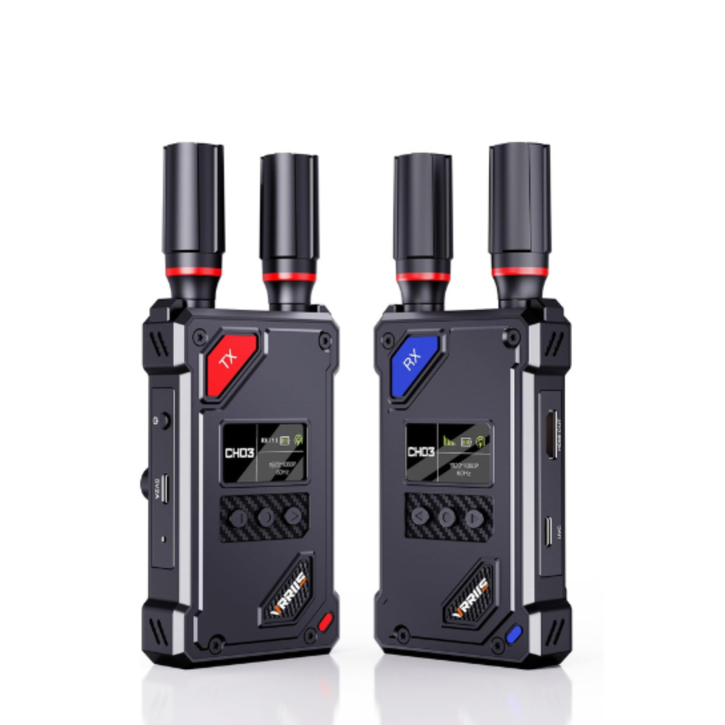 Transmisor y receptor de video inalámbrico VRRIIS WL087 — 450M, UVC para OBS, 20 canales, 1TX a 5RX