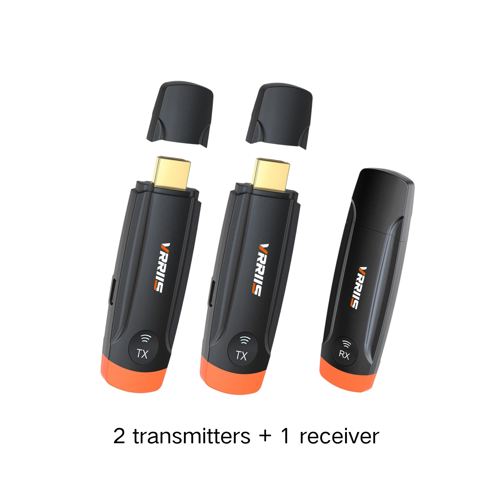 VRRIIS WL093 Wireless HDMI Transmitter & Receiver — Plug & Play, Multi-TX to 1RX