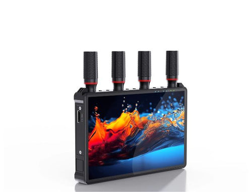 VRRIIS WL083P Drahtloses HDMI-Übertragungssystem – 400 m, 7" LCD, IR-Fernbedienung, 1 Sender zu 5 Empfängern