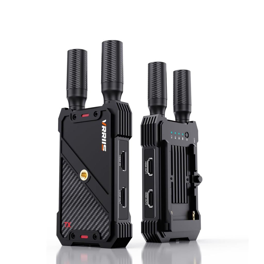 Transmisor y receptor de video inalámbrico VRRIIS WL082 — 1080P, 400M, control remoto IR, 1TX a 5RX