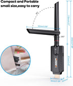 VRRIIS WL084L Wireless HDMI Transmitter and Receiver — 656FT/200M, 1080P, 1 TX to 2 RX