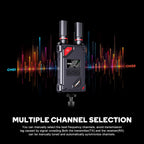 Transmisor y receptor de video inalámbrico VRRIIS WL087 — 450M, UVC para OBS, 20 canales, 1TX a 5RX