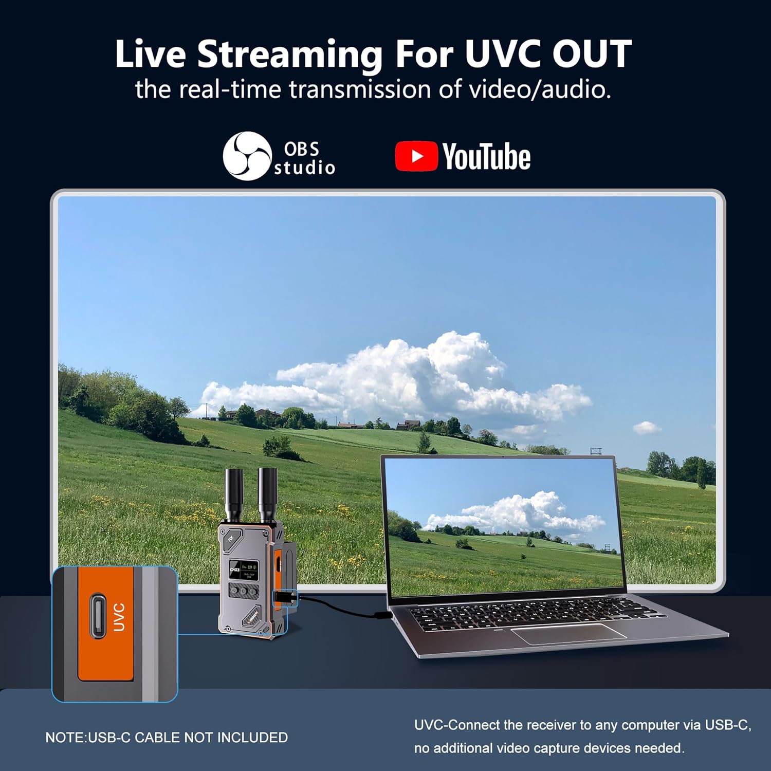 Transmisor y receptor de video inalámbrico VRRIIS WL087Pro para DJI Osmo Pocket 3/4