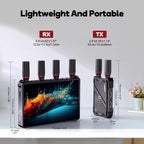 VRRIIS WL083P Wireless HDMI Transmission System — 400M, 7" LCD, IR Remote, 1TX to 5RX