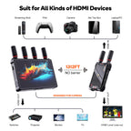 VRRIIS WL083P Wireless HDMI Transmission System — 400M, 7" LCD, IR Remote, 1TX to 5RX