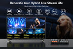 VRRIIS WL100 4K Video Switcher — 4 HDMI In, UVC, PIP, Audio Mixing